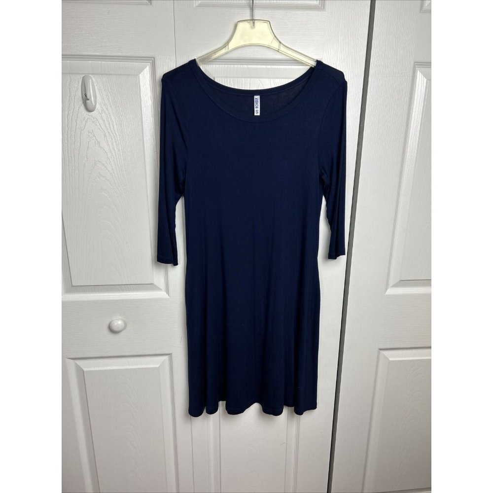 Viishow Long Sleeve T-Shirt A-Line Dress Size Small